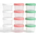 thumbnail image 1 of Food Storage Containers - 12 Pack 6.8 oz Freezer Storage Containers with Twist Top Lids, Leakproof, BPA Free, Microwave & Dishwasher Safe Takeout Container - Ideal for Soup and More, 1 of 9