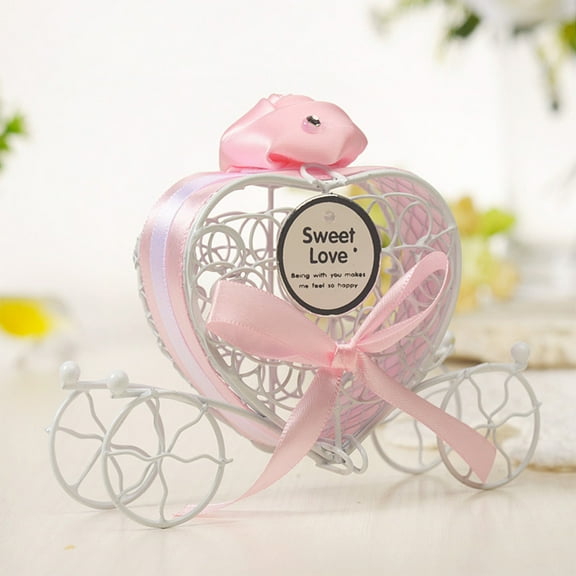 Food Storage Containers,1pc New Candy Boxes Romantic Carriage Sweets Chocolate Box Wedding Party Favors