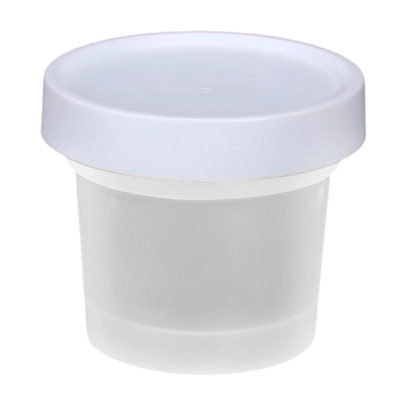Food Storage Containers,3.4/6.7/10 oz Freezer Storage Containers with Twist Top Lids,Leakproof,BPA Free,Microwave & Dishwasher Safe Takeout Container-for Soup and More, 1Pc(White-100ml,2x2x2.5")