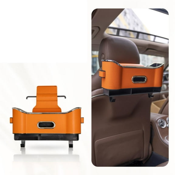Food Storage Containers,5 In 1 Car Rear Seat Storage Box Multifunctional Headrest Storage Box For Car Travel Accessories