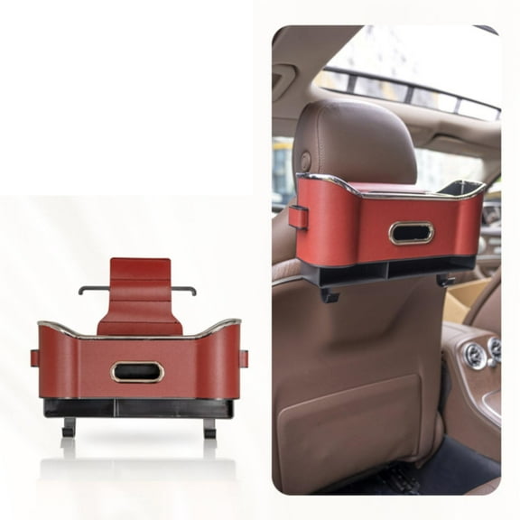 Food Storage Containers,5 In 1 Car Rear Seat Storage Box Multifunctional Headrest Storage Box For Car Travel Accessories