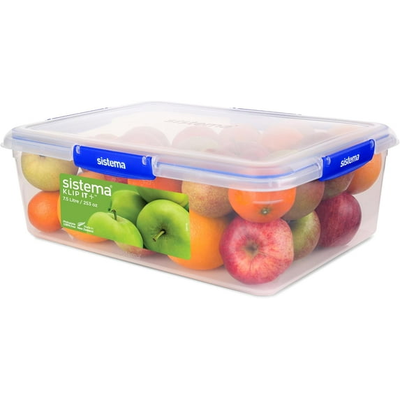 Food Storage Containers | 7.5 L Rectangle | Stackable & Airtight Fridge ...