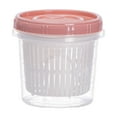 thumbnail image 1 of Food Storage Containers with Airtight Seal and Drainage Holes, Keep Fruits Vegetables Fresh, Organize Chopped Onions Ginger Garlic in Kitchen Refrigerator, 1 of 6