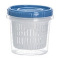 thumbnail image 1 of Food Storage Containers with Airtight Seal and Drainage Holes, Keep Fruits Vegetables Fresh, Organize Chopped Onions Ginger Garlic in Kitchen Refrigerator, 1 of 6