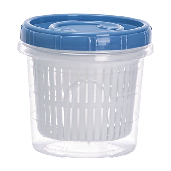 Food Storage Containers with Airtight Seal and Drainage Holes, Keep Fruits Vegetables Fresh, Organize Chopped Onions Ginger Garlic in Kitchen Refrigerator