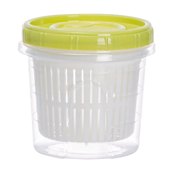 Food Storage Containers with Airtight Seal and Drainage Holes, Keep Fruits Vegetables Fresh, Organize Chopped Onions Ginger Garlic in Kitchen Refrigerator