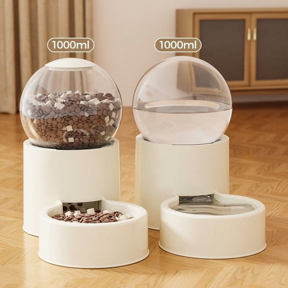 Food Storage Containers Automatic Pet Feeder – Gravity Water & Food Dispenser Set for Dogs