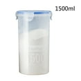 thumbnail image 1 of Food Storage Containers Basdi Sealed Food Storage Box - Plastic Preservation Container for Grains & Pantry Items, Airtight Lid with Wide Mouth, Transparent Kitchen Organizer for Dry Goods, 1 of 4