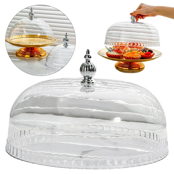 Food Storage Containers,Cake Stand Cover Display Cloche Serving Dish Cover Versatile Cake Cover Lid Dome For Kitchen Camping Wedding Home