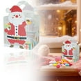 thumbnail image 1 of Food Storage Containers,Christmas Candy & Box Square Santa Snowflake Cake Box For Holiday Parties Creative Present For Family & Friends, 1 of 9