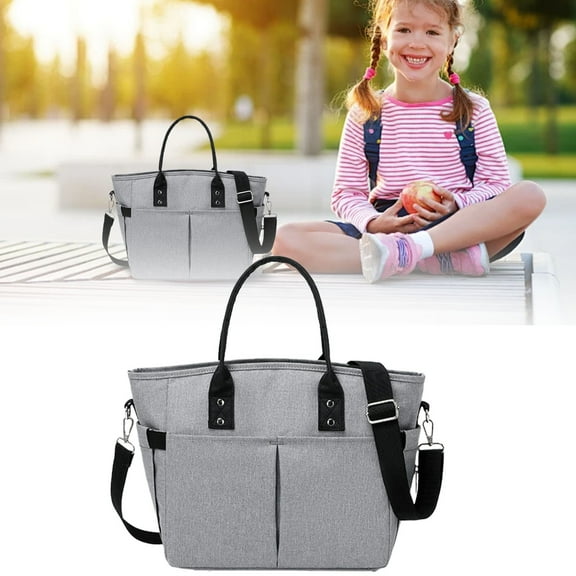Food Storage Containers,Cloth Fresh Keeping Lunch Bag Casual Frosted Zipper One Shoulder Portable Lunch Box Bag