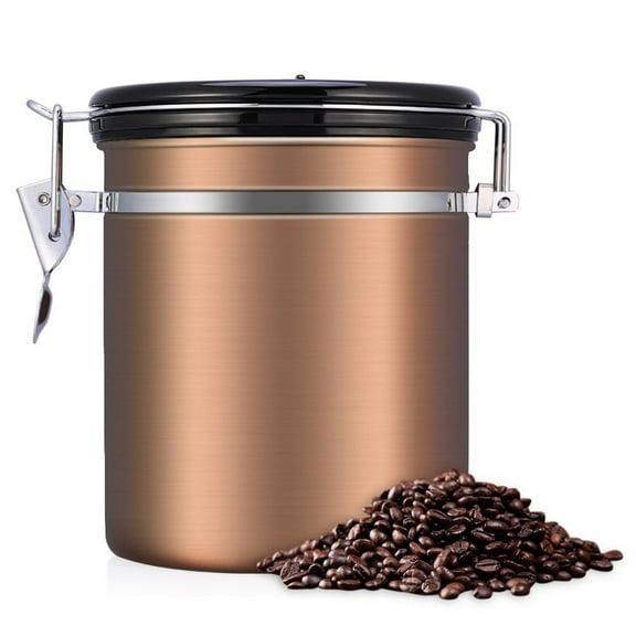 Food Storage Containers,Coffee Container Airtight Stainless Vacuum Sealed Coffee Canister(1.8L)