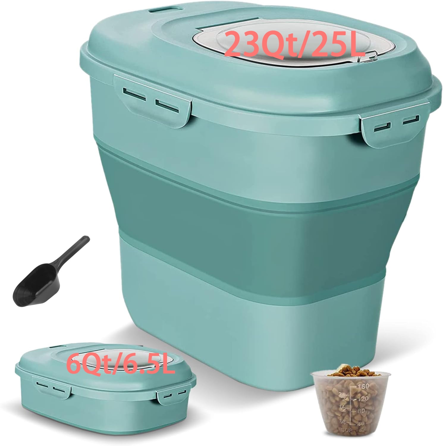 Gamma2 Vittles Vault Outback Stackable 60 lb Airtight Pet Food Storage