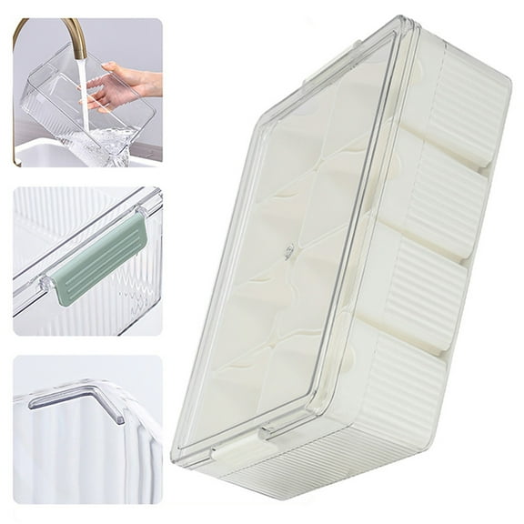 Food Storage Containers,Divided Serving Tray With Lid Snackle Box Container Travel Snack Container Removable Compartment Snack Tray For Fruit Candy.