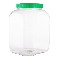 Food Storage Containers, Extra Large Thick Storage Bottle with Lid, Fdelink Plastic Jars with Lids – Clear Storage Containers – Airtight Stackable Container Jar For Sweets Crafts Dog – Reusable