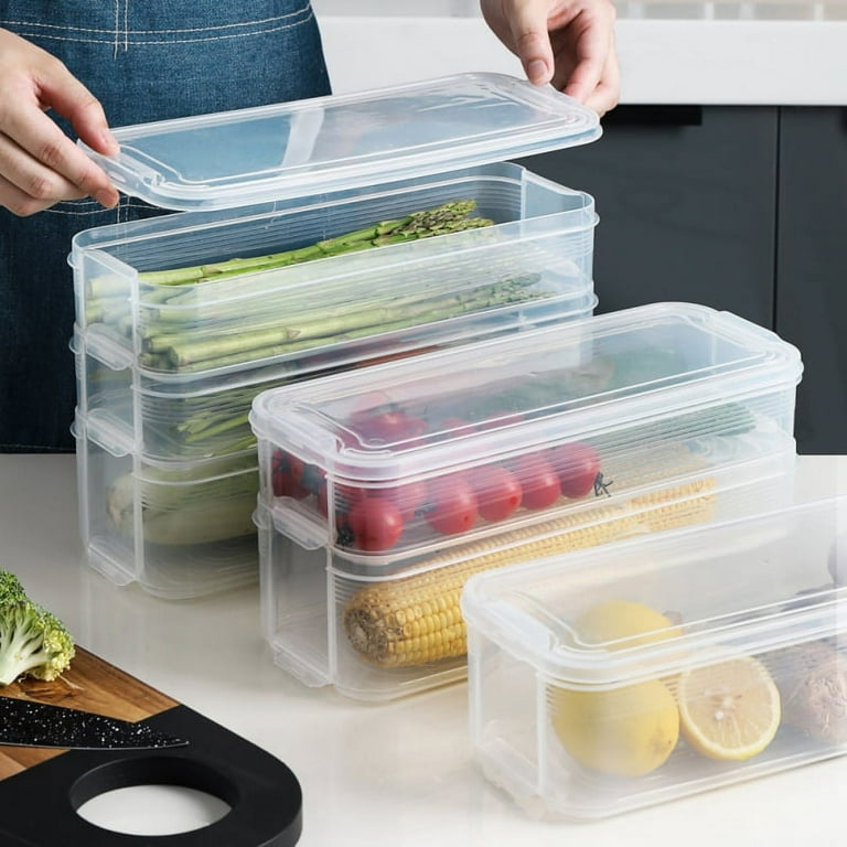 DFI Sprout Food Container, LBN-4511, OPS Plastic, 4 x 6 x 2