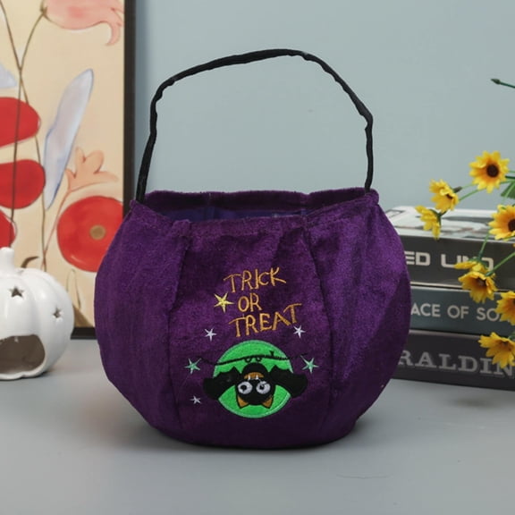 Food Storage Containers,Halloween Candy Bags Pumpkin Buckets Halloween Trick Or Bags For Kids Custom Name Halloween Bags