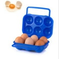 thumbnail image 1 of Food Storage Containers,Handle Eggs Box Holder Plastic Portable Storage 6 Container Egg Case Folding Kitchen，Dining & Bar, 1 of 3