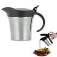 thumbnail image 1 of Food Storage Containers,Insulated Sauce Boat, Double Wall Stainless Steel Gravy & Sauce Pot with Lid-304 Thermal Jug, Drip-Free Pour, Keeps Hot or Cold, for Buffet, Holiday Dinner, Dishwasher Safe, 1 of 9