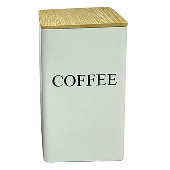 Food Storage Containers for Kitchen Counter – Airtight Metal Coffee Tea Canister with Lids Durable Jars for Pantry Organization and Farmhouse Home Kitchen