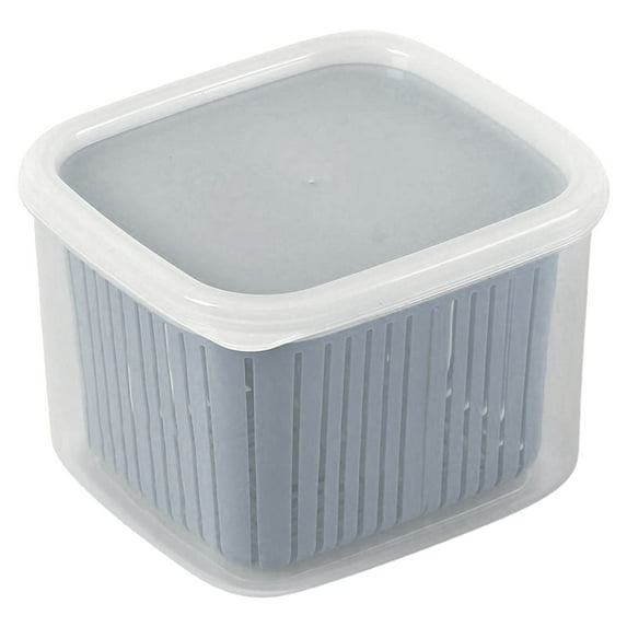 Food Storage Containers with Lids Airtight, Fridge Fresh-Keeping Container , Portable Divided Fruit Storage Container Onion Ginger Garlic Cherry Storage