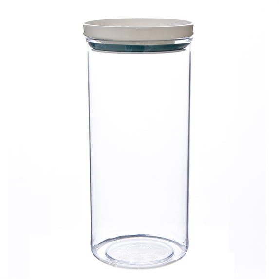 Food Storage Containers with Lids, Bpa Free Kitchen Pantry Organization, Dienrx Moisture-Proof Plastic Transparent Jar with Lid Food Grade Grain Storage Box, 750ml