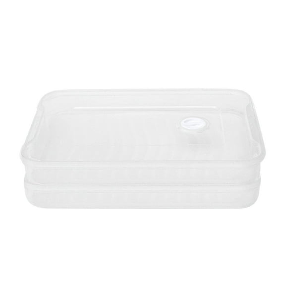 Food Storage Containers with Lids,Transparent Plastic Storage Box,Plastic Freezer Dumplings Storage Containers Airtight,Stackable Food Containers Dumpling Storage Box