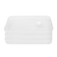 thumbnail image 1 of Food Storage Containers with Lids,Transparent Plastic Storage Box,Plastic Freezer Dumplings Storage Containers Airtight,Stackable Food Containers Dumpling Storage Box, 1 of 4