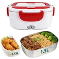 thumbnail image 1 of Food Storage Containers,Lunch Box Heater 40W Portable Warmer For Car Truck Work With 304 Stainless Container 110V Green Heated Lunch Box, 1 of 9