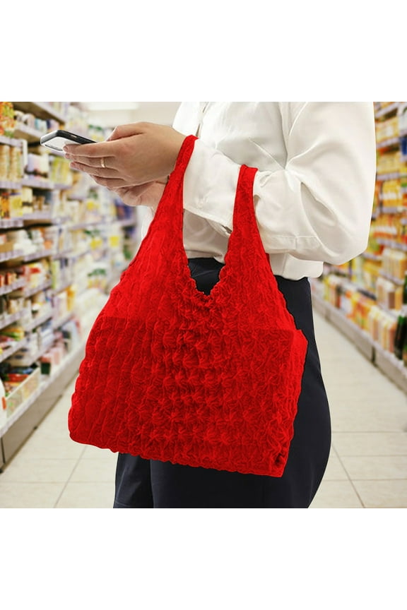 Food Storage Containers,Magic Stretch Bag Pleated Bag Pineapple Bag Portable Foldable Handheld Pleated Bag Shrink Storage Bag Eco Shopping Bag