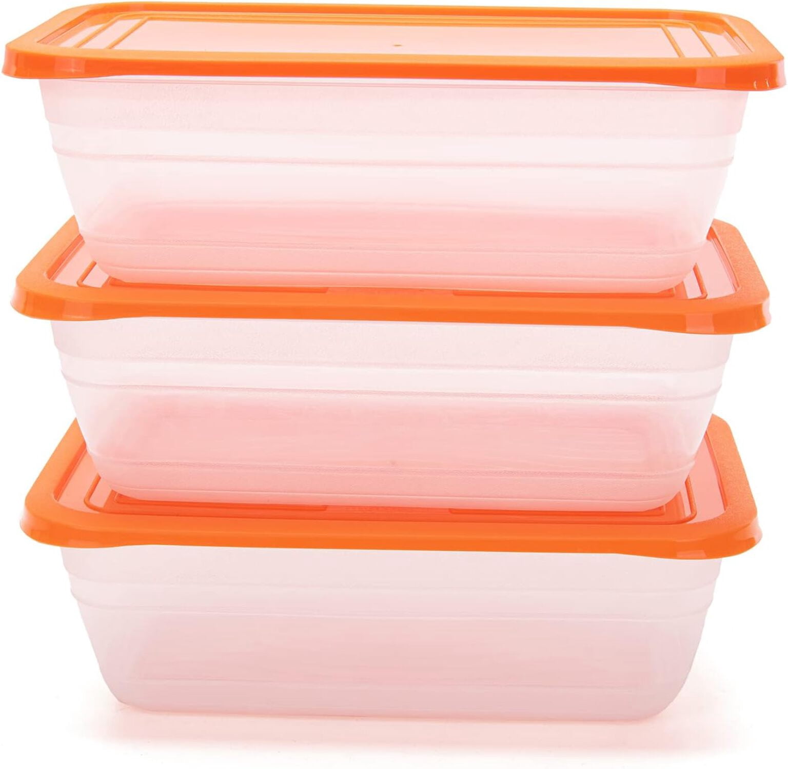Food Storage Containers (Medium 3L, 6 Piece - 3 Lids, 3 Containers ...