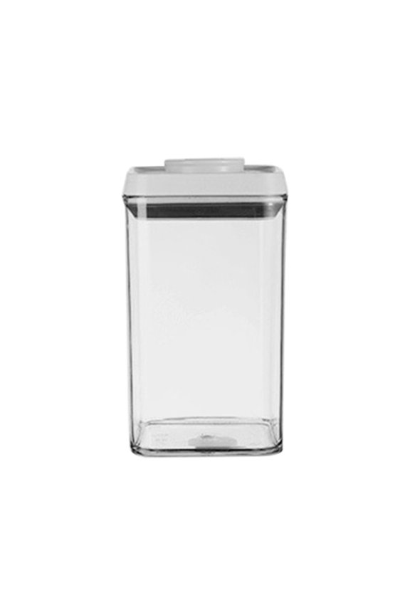 Food Storage Containers with Pop-up Lid,Clear Airtight Food Storage Containers, Stackable Kitchen Pantry Organizers and Storage, One Button Opening for Kitchen Pantry Organization and Storage