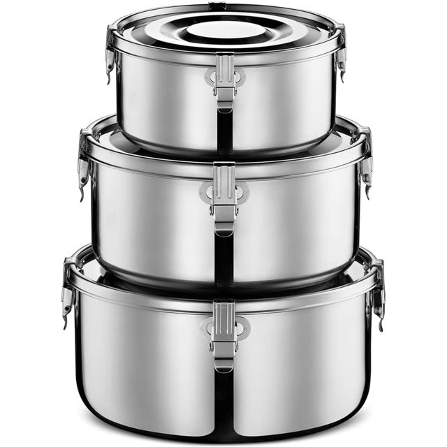 Food Storage Containers Premium 304 Grade Stainless Steel Original Leak