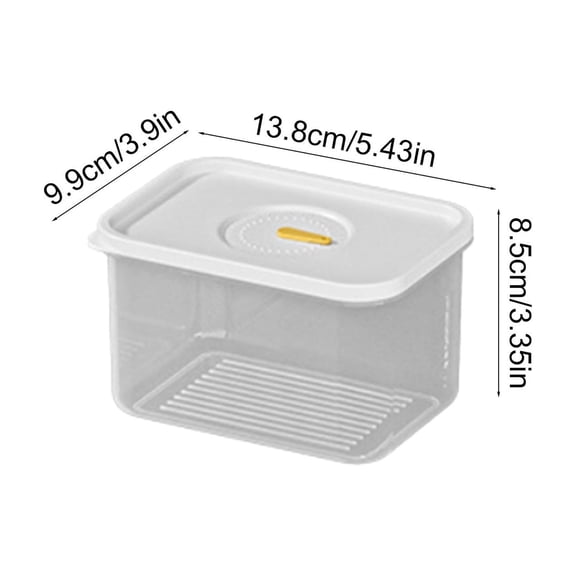 Food Storage Containers Premium Airtight Smart One-Click Seal Lid 100% Leak Proof BPA-FREE Refrigerator Storage Box