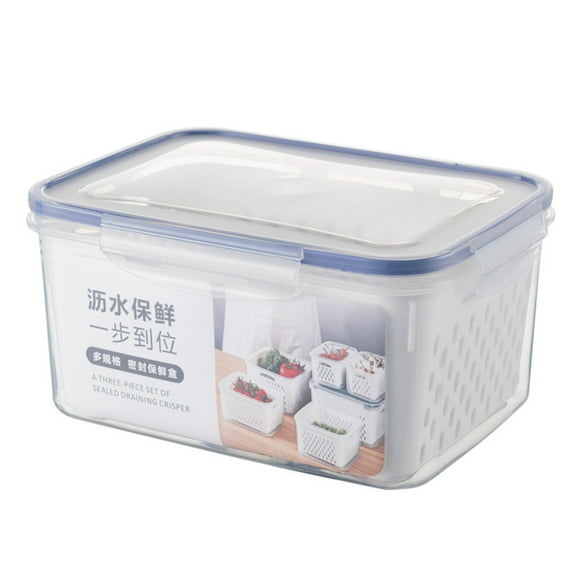 Food Storage Containers, Refrigerator Organizer Bins, Airtight Plastic Containers for Pantry & Kitchen Organization,BPA-Free for Cereals Meat Salad Berry Lettuce Storage