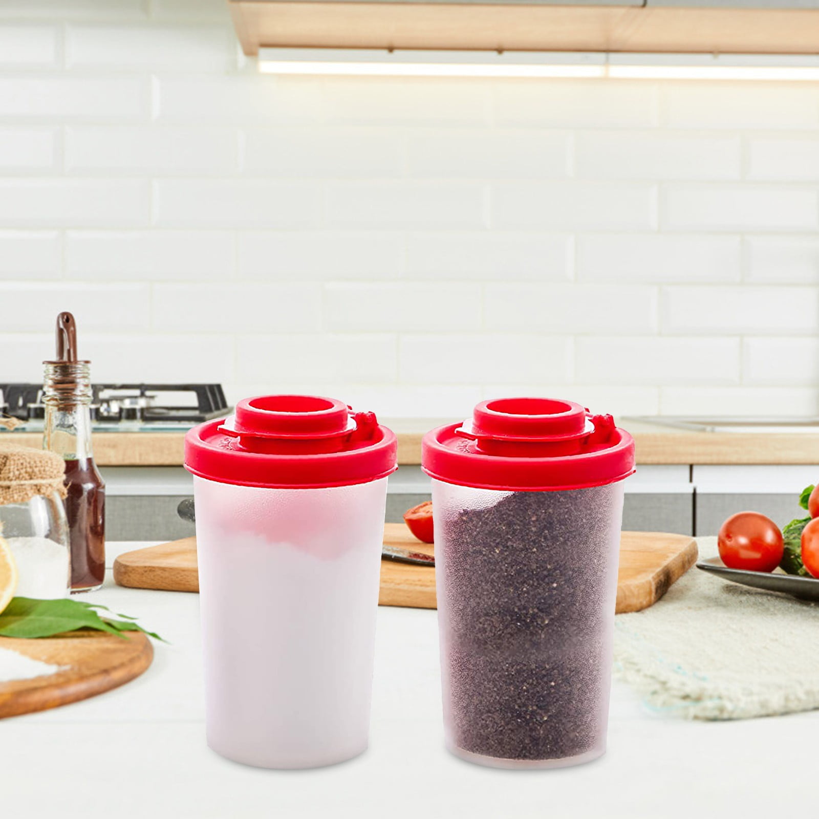 New Tupperware 20 oz.large shaker with red lid