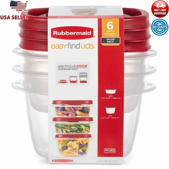 Food Storage Containers Set Snap Lids Stackable Durable Microwave Safe Bpa Free