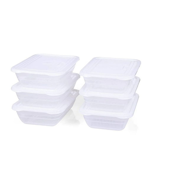Food Storage Containers (Small 2.3L, 6 Pack)