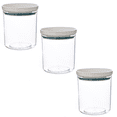 thumbnail image 1 of Food Storage Containers, Stackable Organization Canister Glass Jars - White blue, 1 of 6