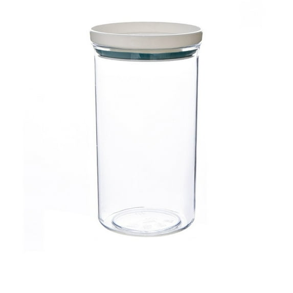 Food Storage Containers, Storage Box Plastic Transparent Jar Blue 550Ml, Fdelink Moisture-Proof Plastic Transparent Jar with Lid Food Grade Grain Storage Box