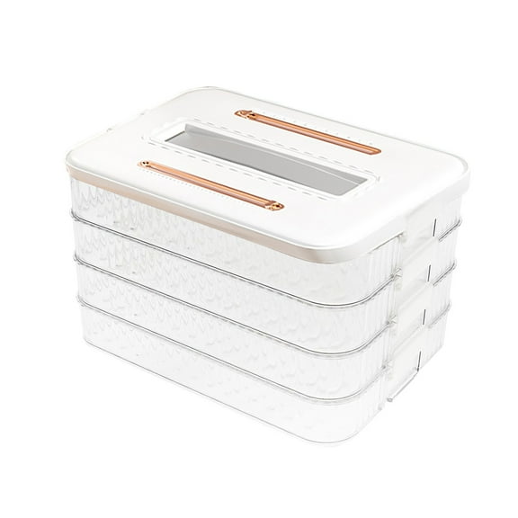Food Storage Containers for Refrigerator Organization Stackable Cooked Meat Layer Kitchen Durable