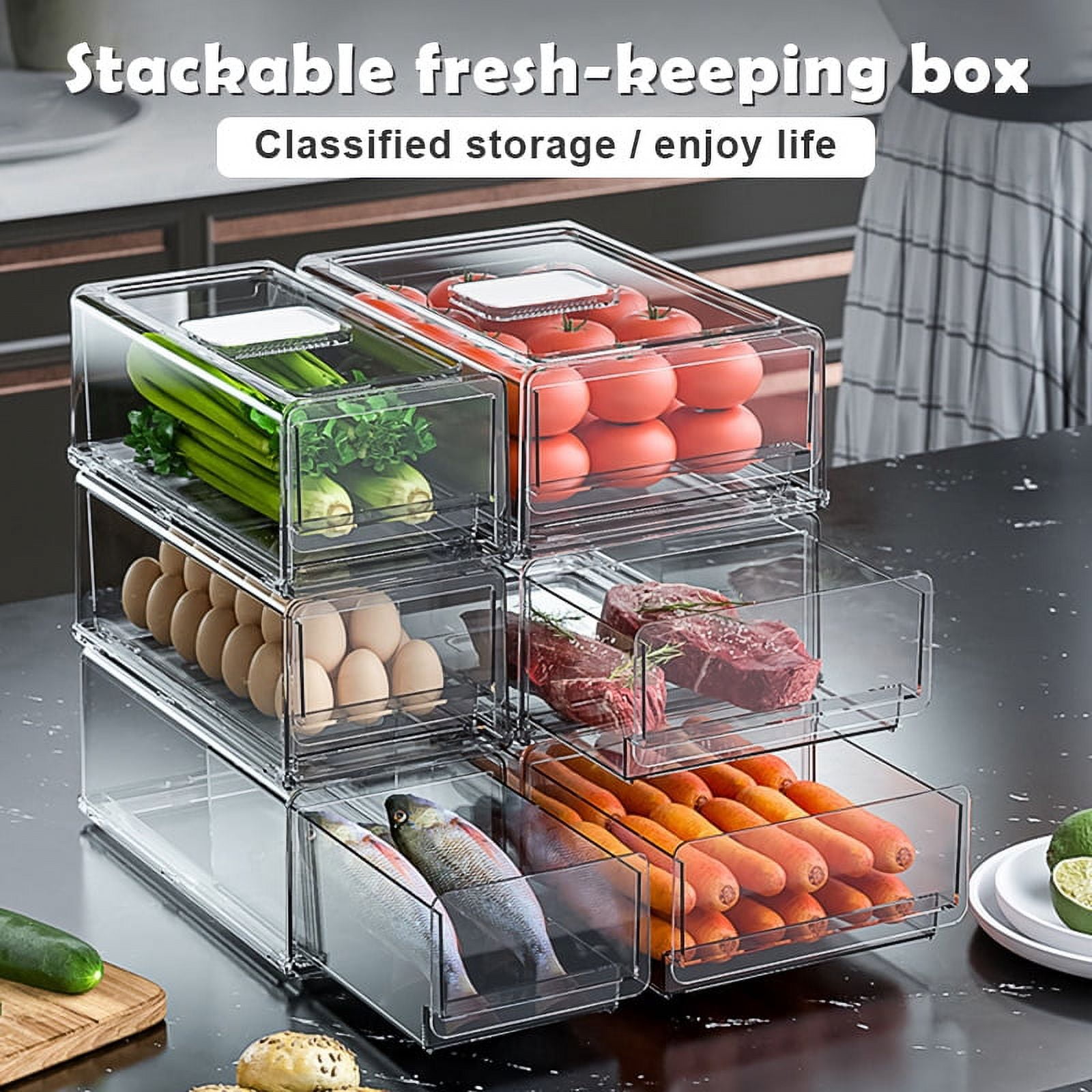 Refrigerator Storage Bag Drawer Storage Kitchen Food Sealed Bag