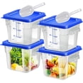 thumbnail image 1 of Food Storage Containers with Lid, Square Clear Commercial Storage Containers with Handle and Scale for Food Storage in Home Kitchen & Dining, 1 of 8