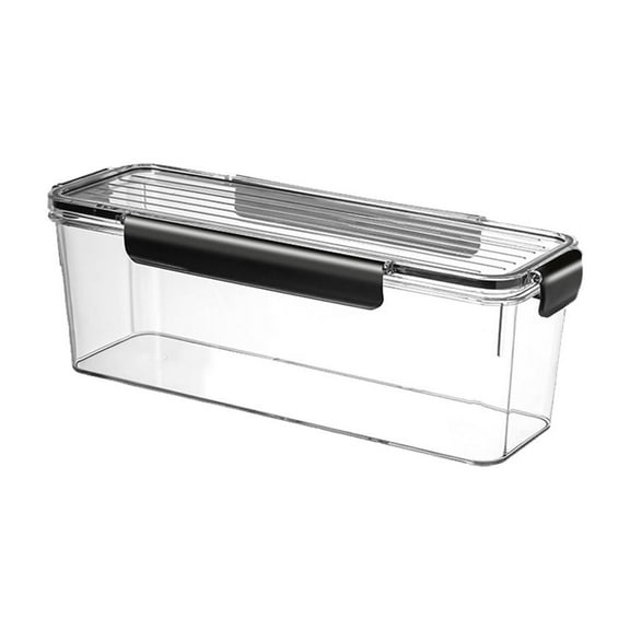 Food Storage Containers with Lids, Multipurpose Noodle Storage Box For Crackers Chips (White Flour 2.25L)