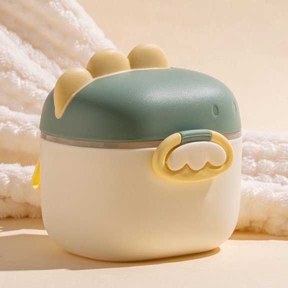 Dinosaur Themed Milk Powder Dispenser Travel Food Container With Compartmentalized Storage For Formula And Dry Snacks Kitchen Organizer