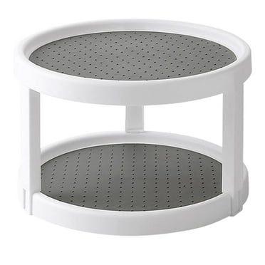 Pantry Organizers And Storage Clearance! 2 Tier Rotating Rack 10 Inch Non Lazy Turntable Rack For Cabinet Kitchen Fridge Bathroom Makeup Vanity Countertop Under Organizing
