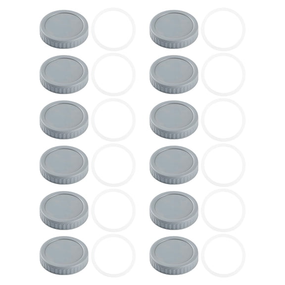 Food Storage Glass Bottle Lids Leakproof Scratch Proof for Kitchen and Outdoor Use - 12pcs Storage Solutions for Canning and Sealing Needs 12PCS