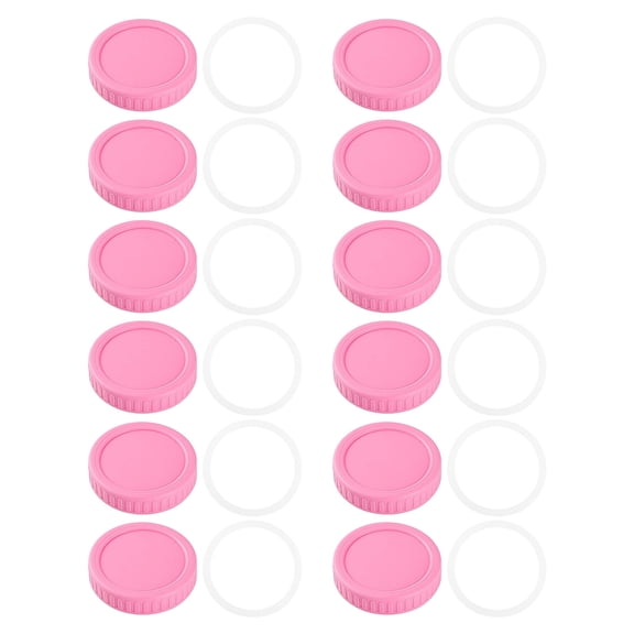 Food Storage Glass Bottle Lids - Leakproof and Scratch-Proof Can Storage Lids - 12 Pack for Kitchen and Outdoor Use 12PCS