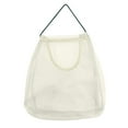 thumbnail image 1 of Food Storage Hanging Vegetable and Fruit Organizer Bag for Kitchen Wall Polyester Breathable Net Storage with Transparent Airflow Compartments, 13.7 in, White, 1 of 8