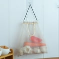 thumbnail image 1 of Food Storage Hanging Vegetable and Fruit Storage Bag Kitchen Sundries Wall Type Polyester Breathable Net Bag for Efficient Organization, 1 of 5
